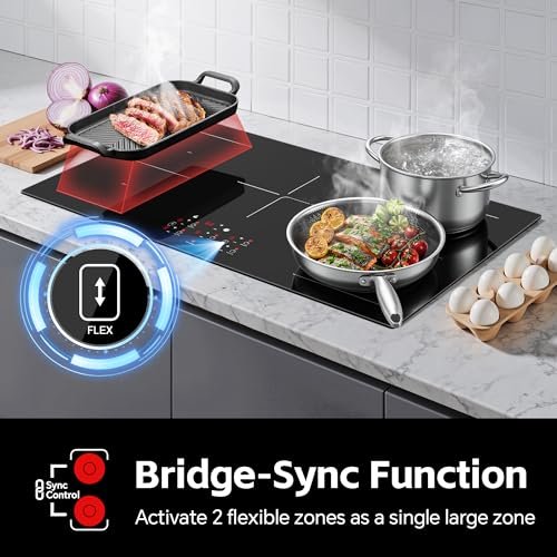 Amzgachfktch - 36 Inch Induction Cooktop 5 Burner