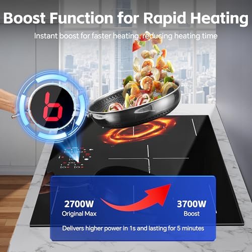 Amzgachfktch - 36 Inch Induction Cooktop 5 Burner