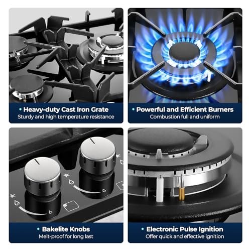Amzgachfktch - Gas Cooktop 30 Inch